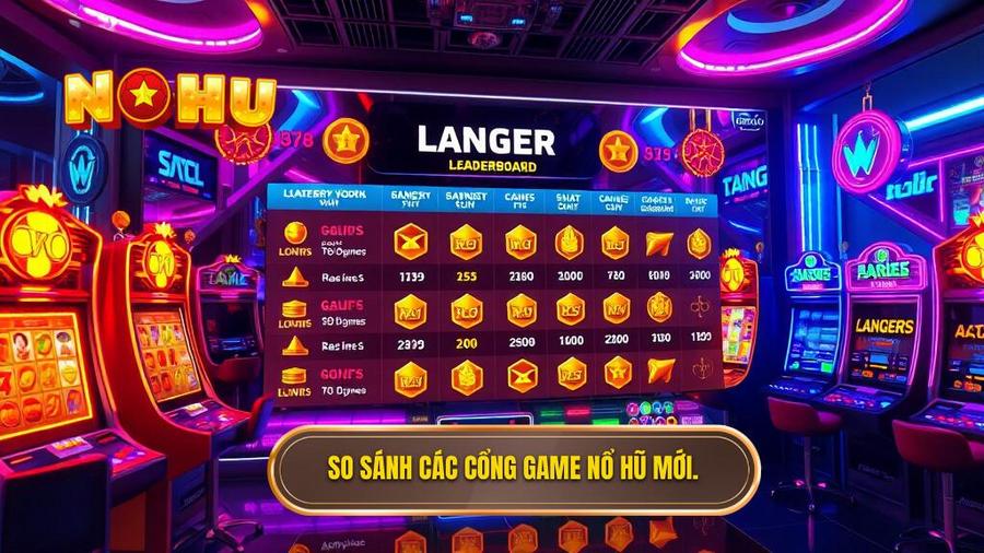Bảng so sánh top các cổng game nổ hũ mới nổi bật